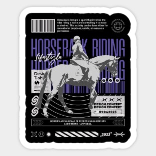 Horseback Riding Streetwear Sticker